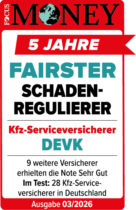 Focus Money: 5 Jahre fairster Schadenregulierer, Ausgabe 03/2026